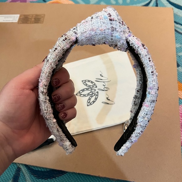 La Bella Shimmer Tweed Headband - Picture 8 of 11